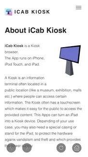 icab kiosk (web browser) iphone screenshot 2