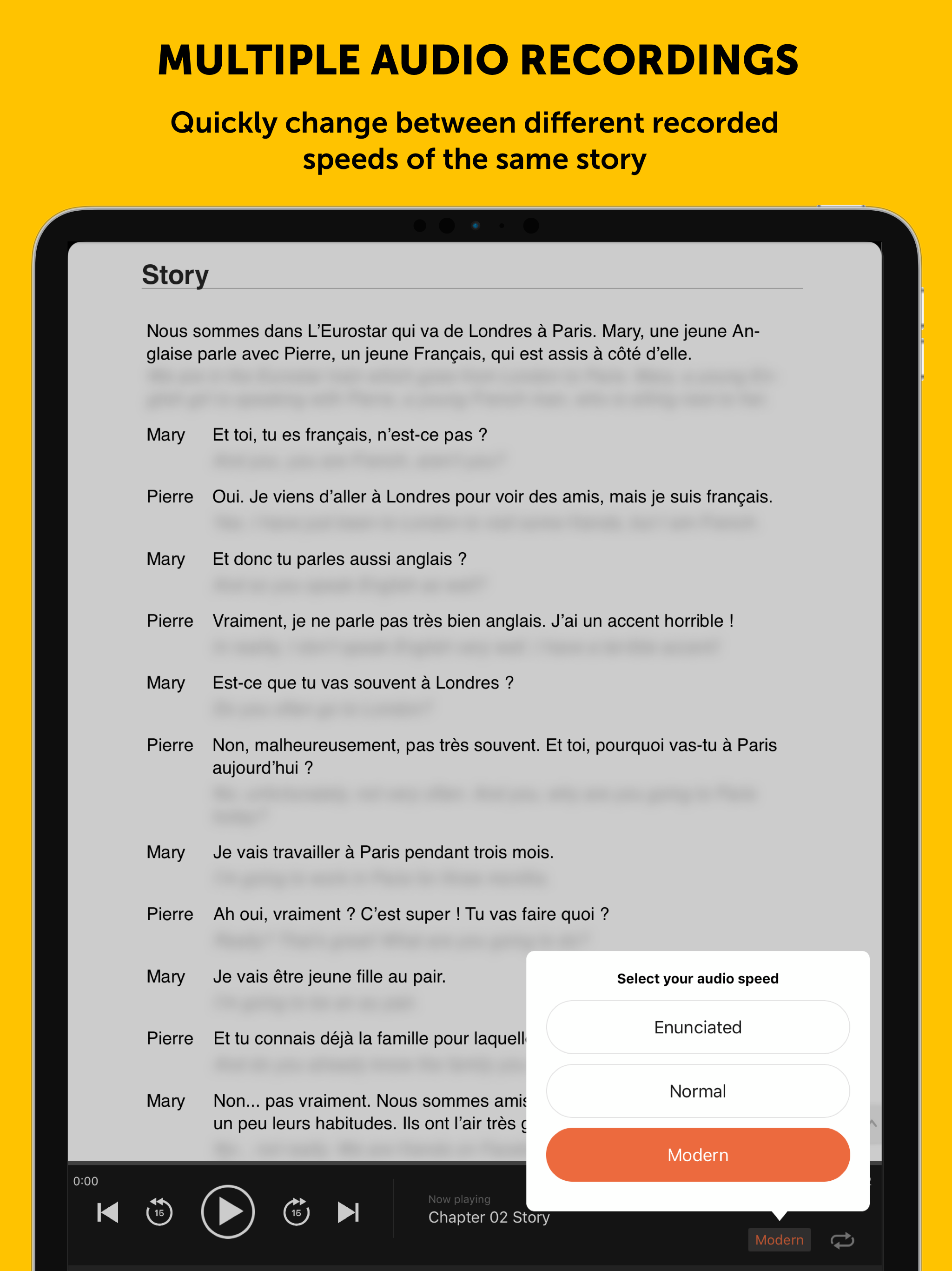 French Today Audiobook Player
