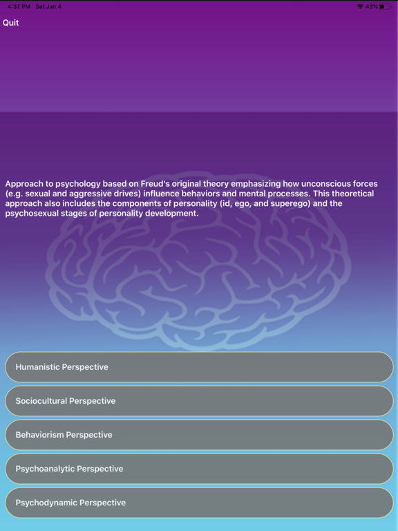 Screenshot #5 for iScore5 AP Psych