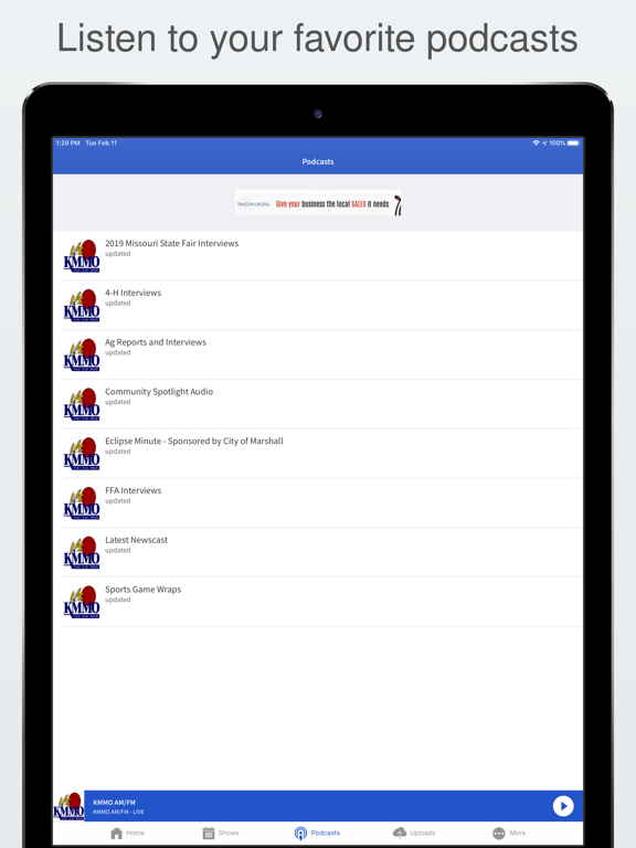 KMMO AM/FM iPad screenshot 4 - Music app