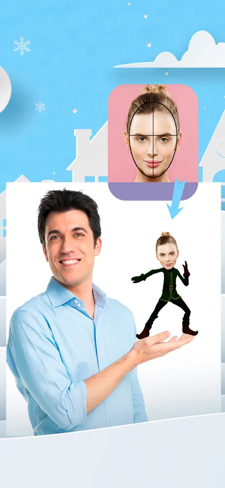 Santa Yoursef ansikte i video