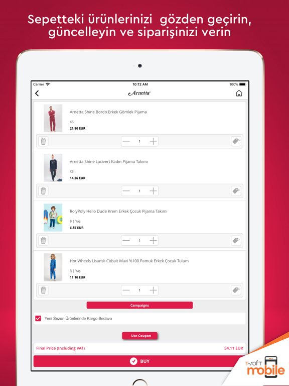 Arnetta iPad screenshot 4 - Shopping app