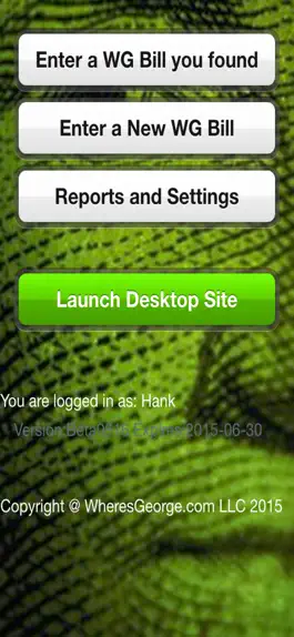 Game screenshot WheresGeorge.com Official App apk