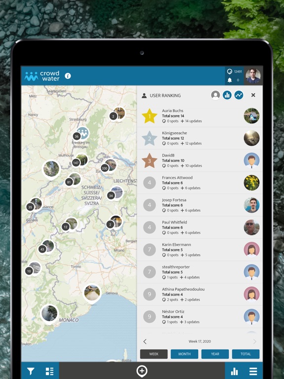 CrowdWater | SPOTTERON iPad screenshot