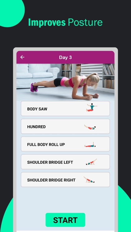 Pilates Yoga Fitness Workouts screenshot-2