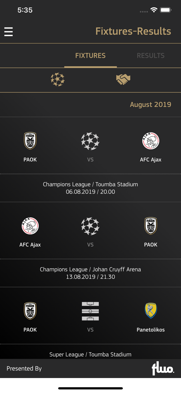 PAOK FC Official App