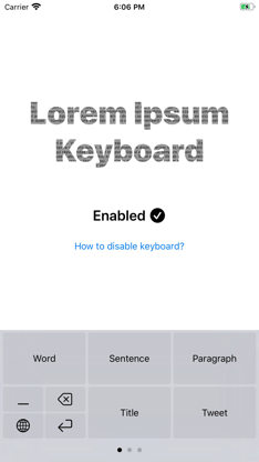 Lorem Ipsum Keyboard screenshot 4