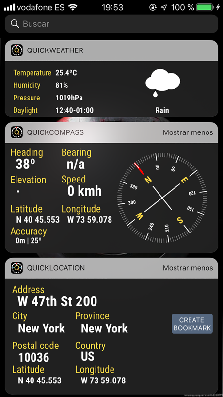 Quickgets Geo: geodata widgets 的 App Store 截图 8