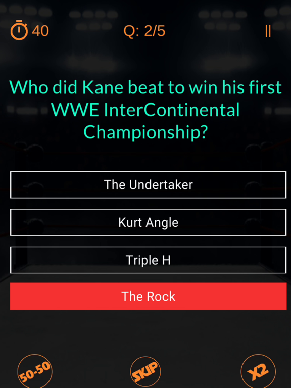 World Wrestling Quiz 2020 iPad screenshot