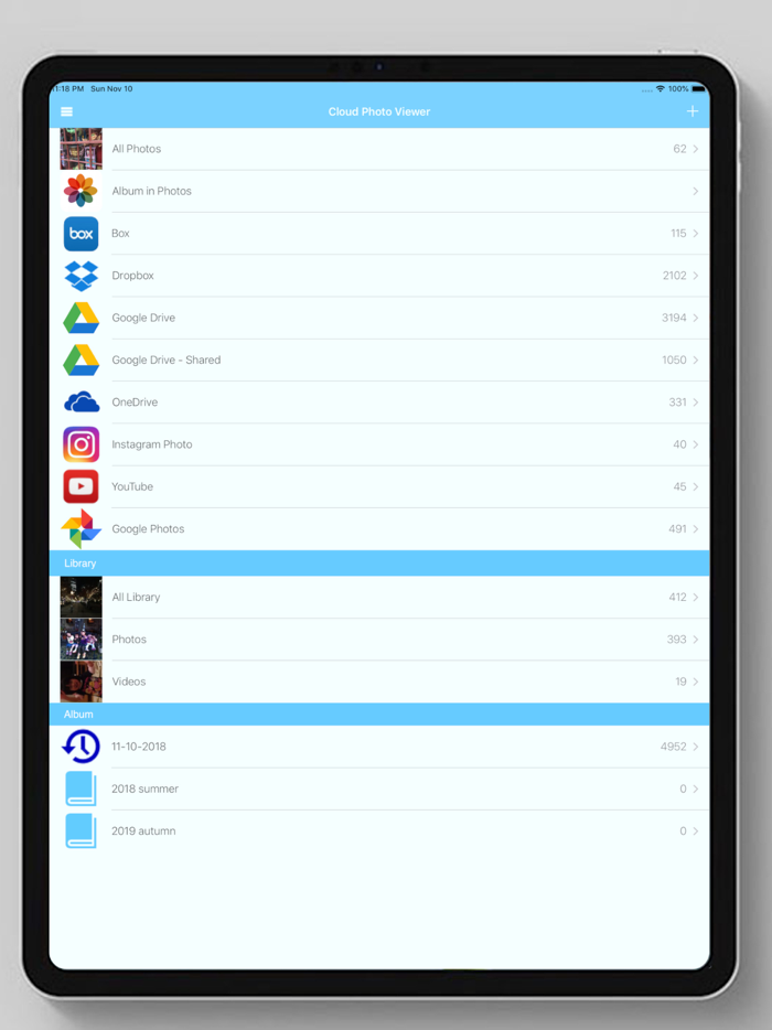 Cloud Photo Viewer Cast to TV