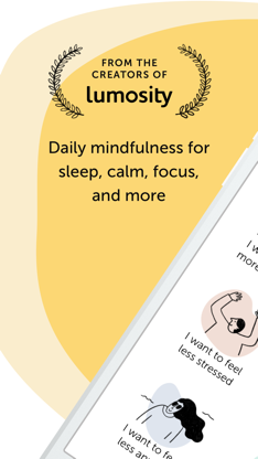 Lumosity Mind - Meditation App screenshot 1