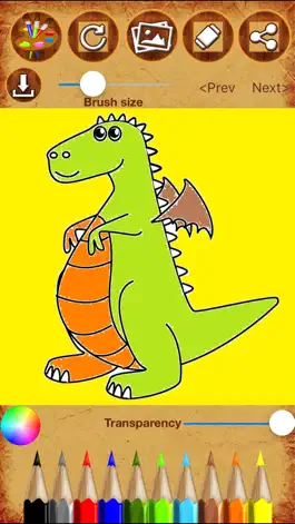 Game screenshot Dragon Coloring Drawing Book apk