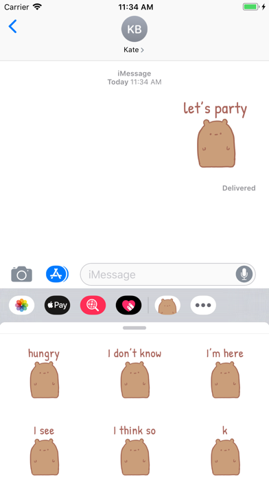 Blank Bear Stickers screenshot 2