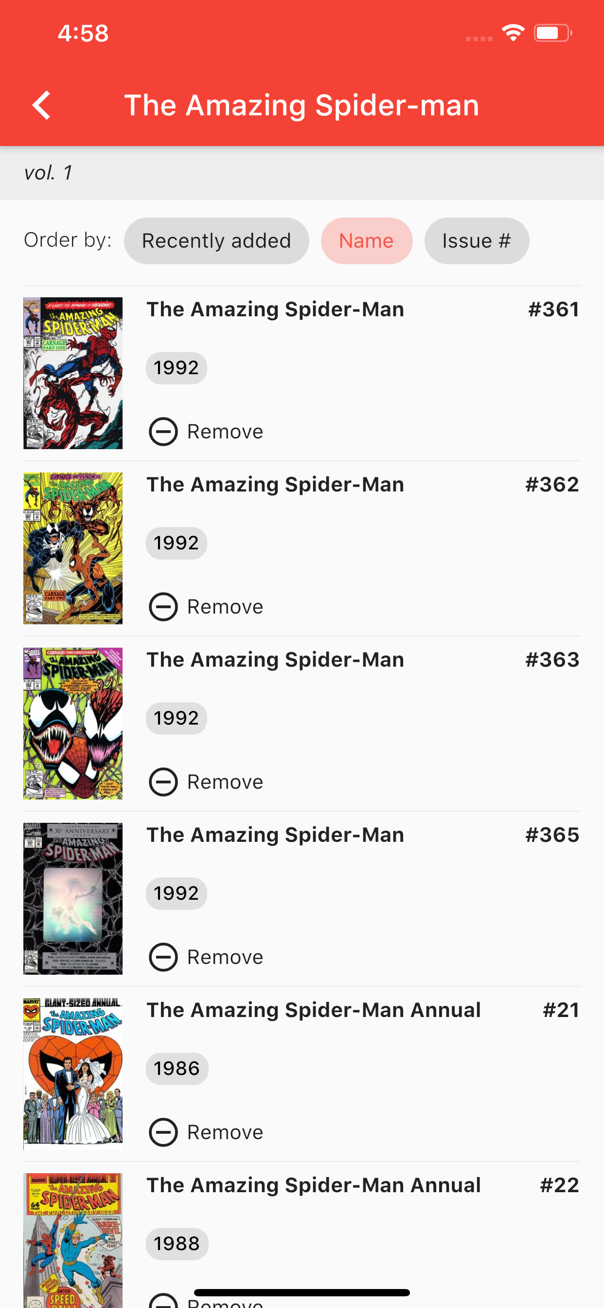 Comic Run - Collect & Organize