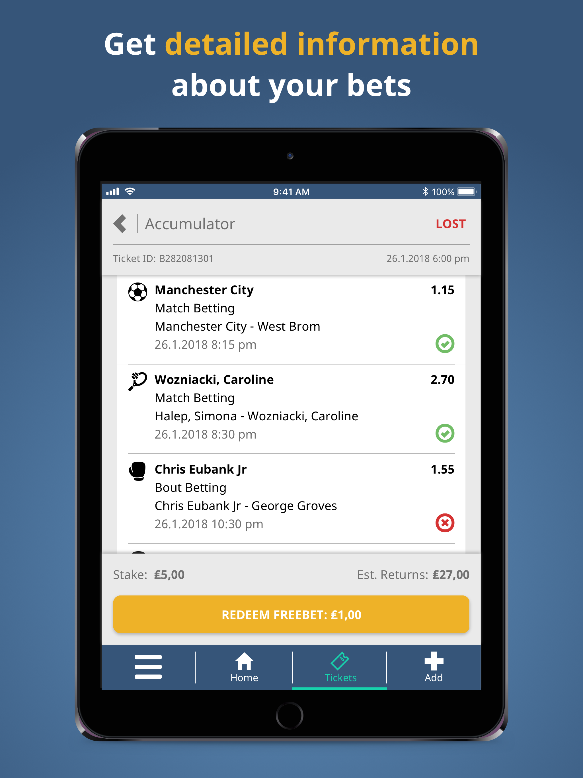 BetAnsells Bet Tracker screenshot 9