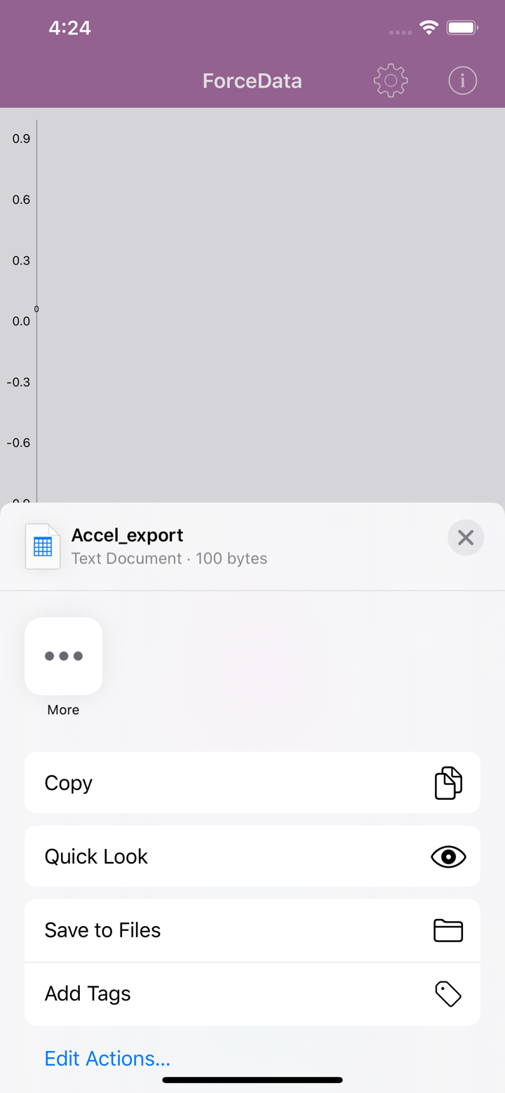 ForceData screenshot 2