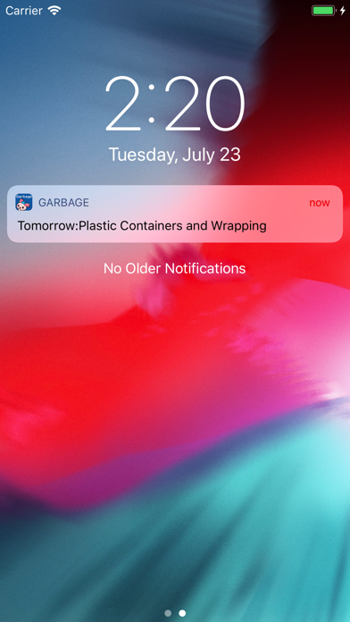 Fujimino Garbage Sorting App Screenshot