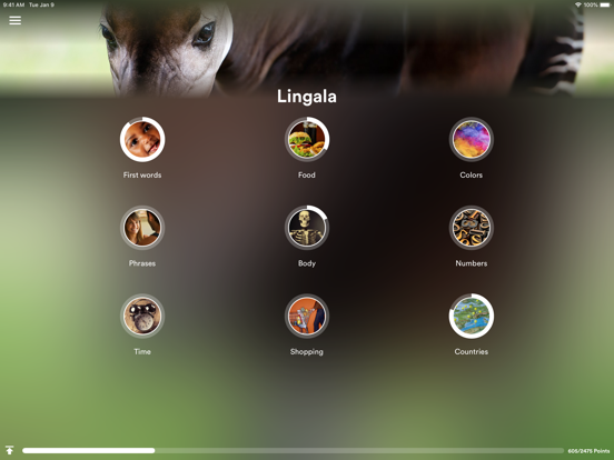 Learn Lingala - EuroTalk iPad screenshot 1 - Education app