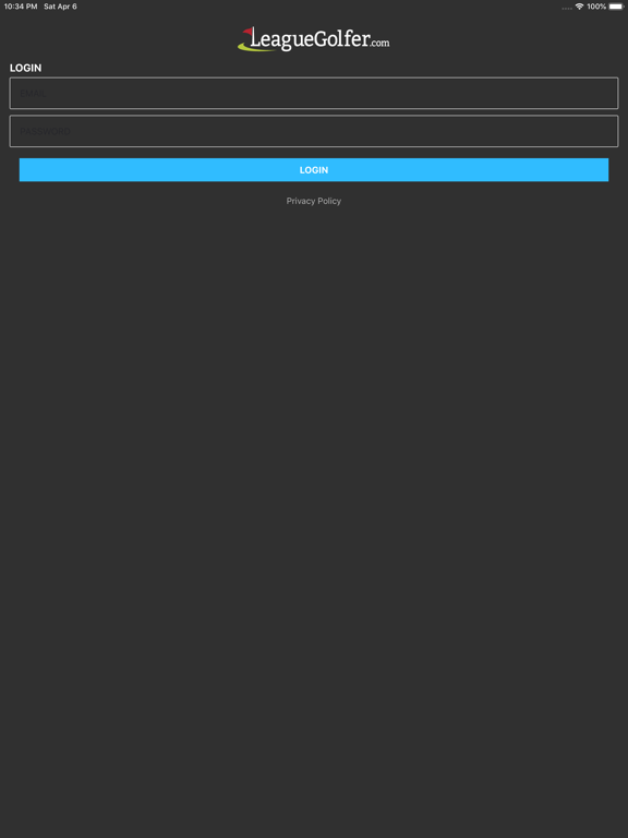 League Golfer iPad screenshot 1 - Sports app