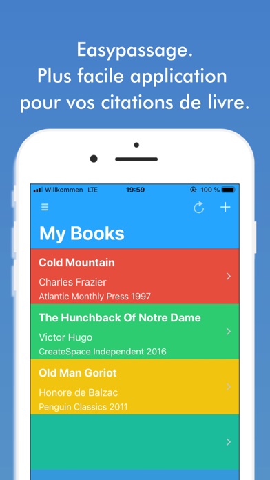Screenshot #1 pour Easypassage Citation Remarque