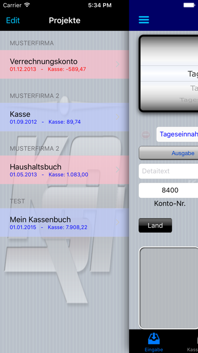 Kassenbuch-PRO Screenshot