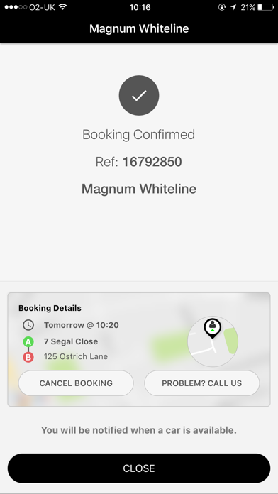 Magnum Whiteline Taxi App screenshot 4