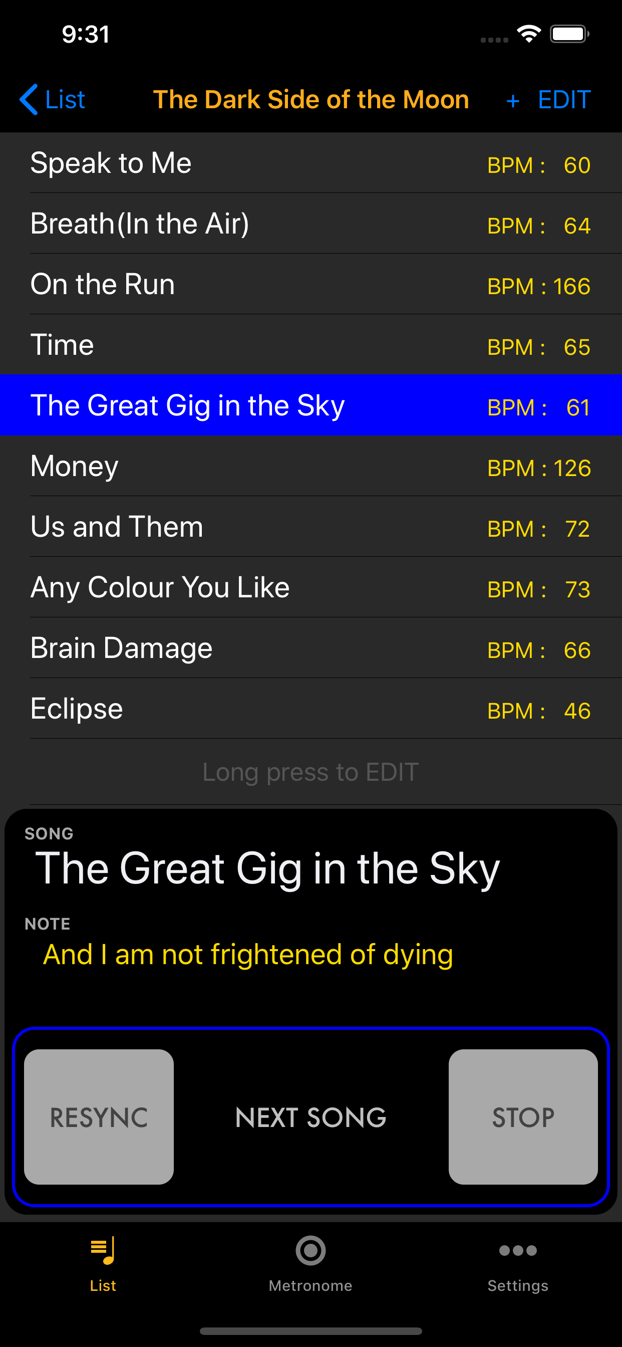Live Metronome
