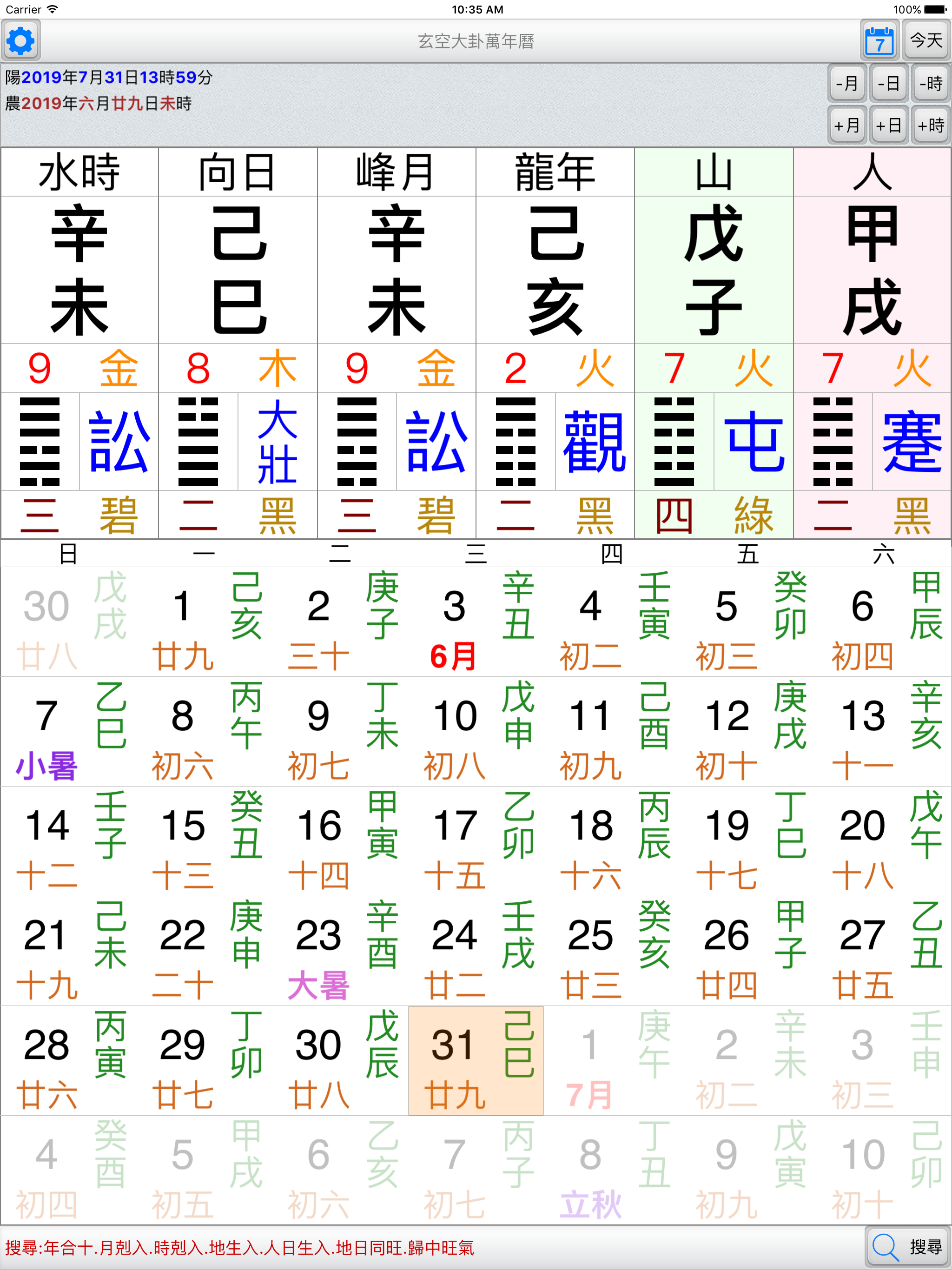 玄空大卦萬年曆