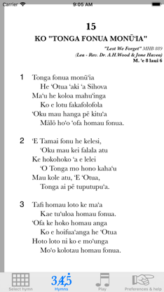 Tongan hymns FWC screenshot 6