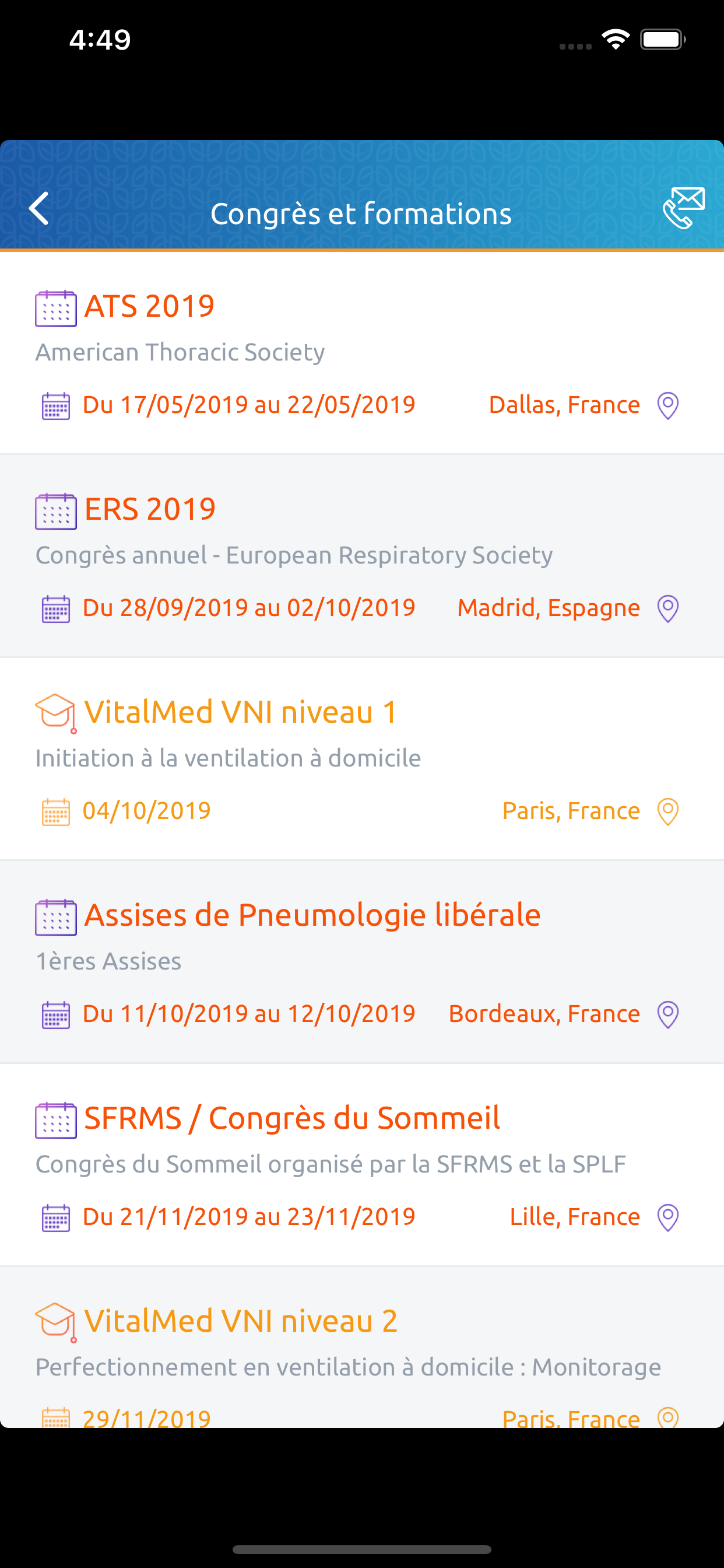 VitalAire Respiratoire screenshot 4