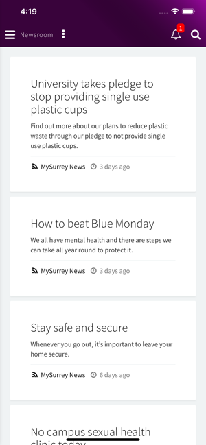 MySurrey University App(圖4)-速報App