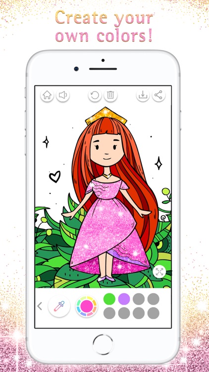 Princess Coloring Book Sparkle screenshot-4