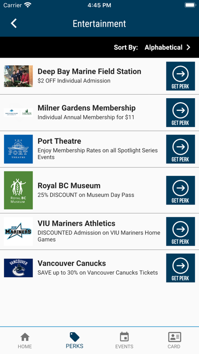 VIU Alumni Perks screenshot 3