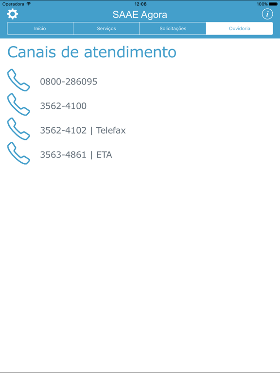 SAAE Agora Itabirito iPad screenshot 3 - Utilities app