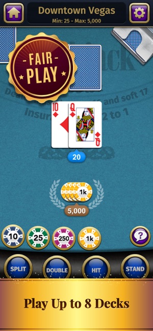 Blackjack - 賭場紙牌遊戲(圖8)-速報App