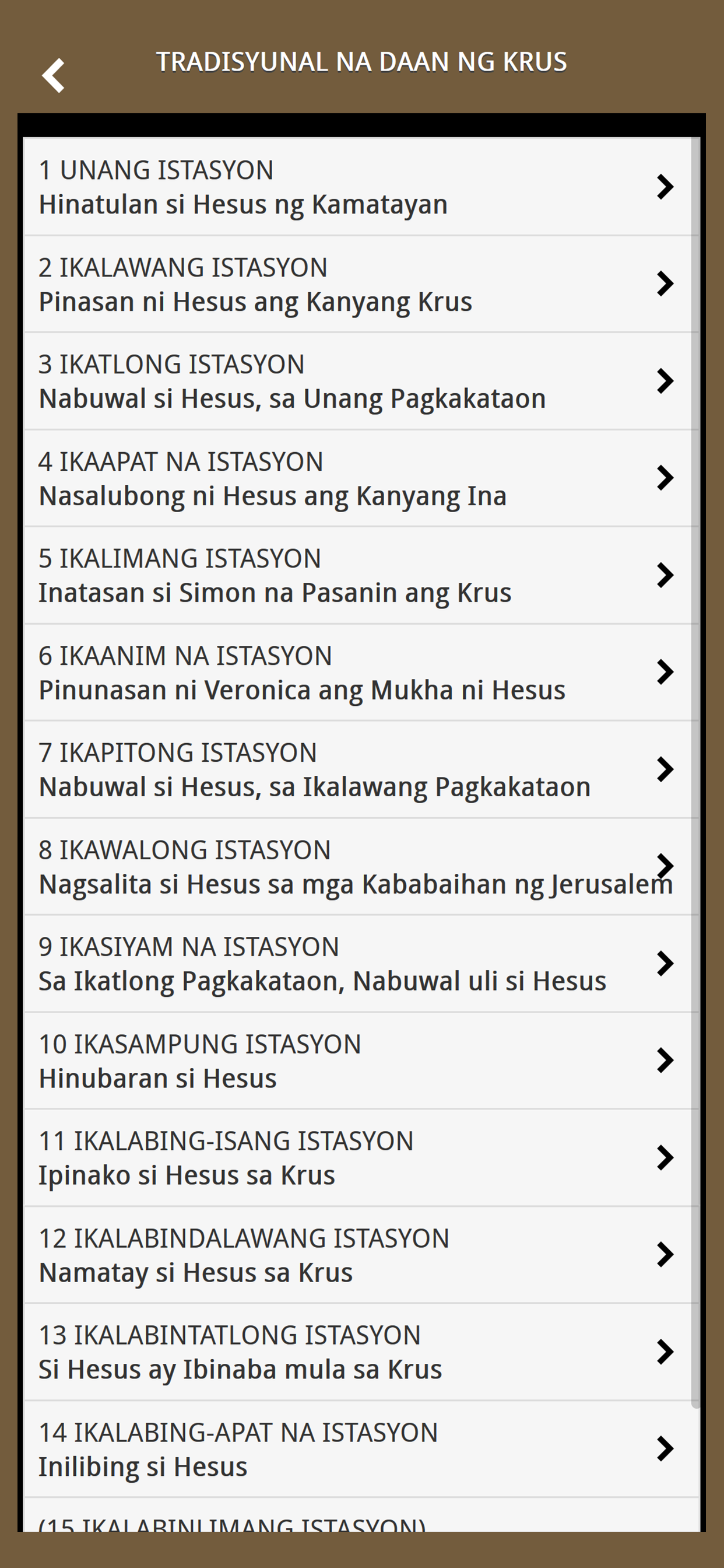 Stations and Way of the Cross