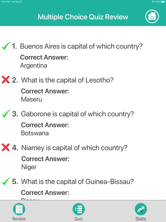 Screenshot #6 pour World Geography : Capitals