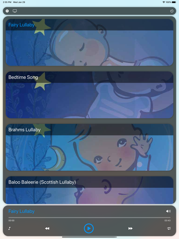 Screenshot #5 pour Bonne Nuit Bébé Berceuses