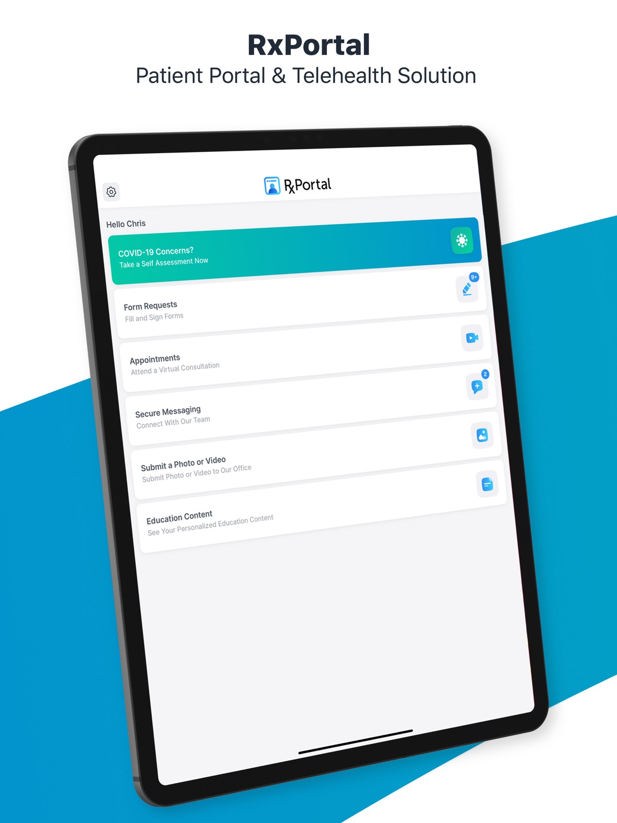 RxPortal ipad screenshot 1