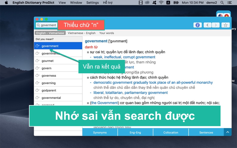 #4. English Dictionary ProDict (macOS) بواسطة: Duy Nguyen