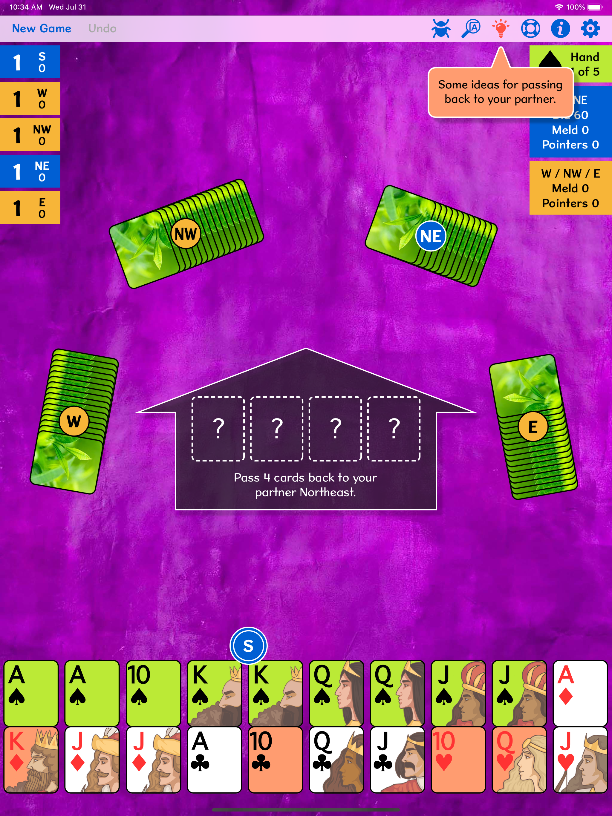 5-Handed Pinochle+ screenshot 14