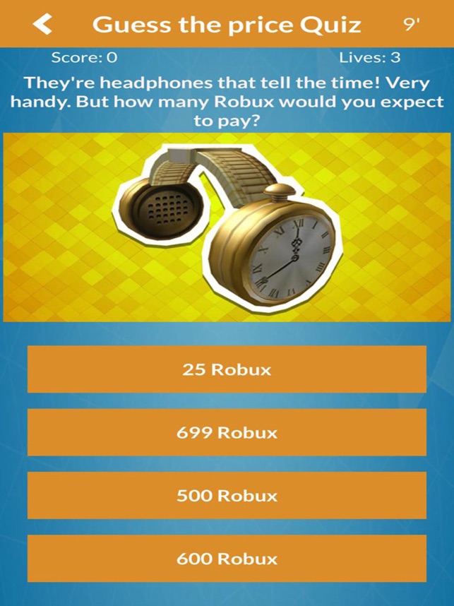 Robux For Roblox Rbx Quiz Pro On The App Store - 