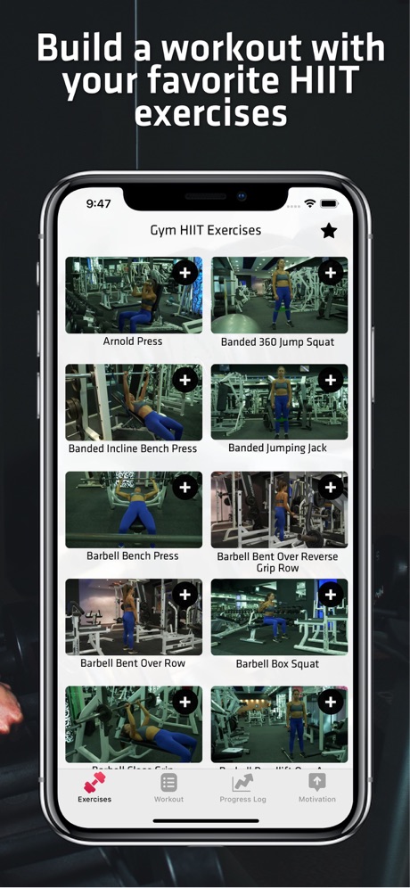 Gym HIIT Workout For Women app screenshot 2
