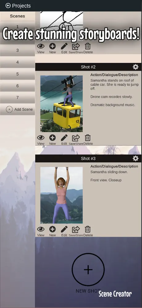 Scene Creator - Storyboard app