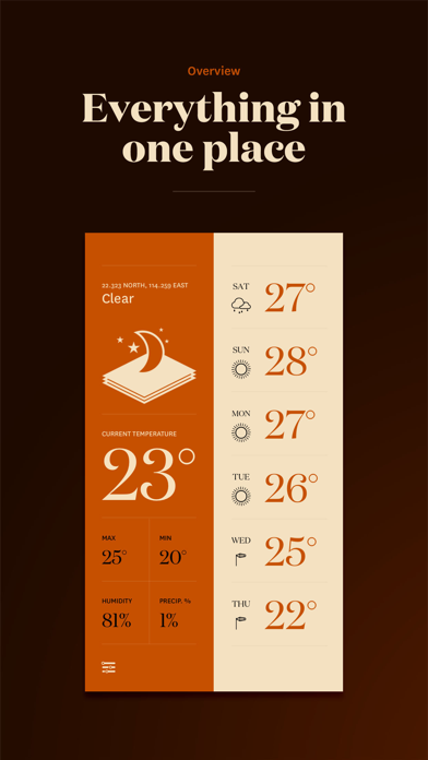 Screenshot #1 for Forecast - The Weather App