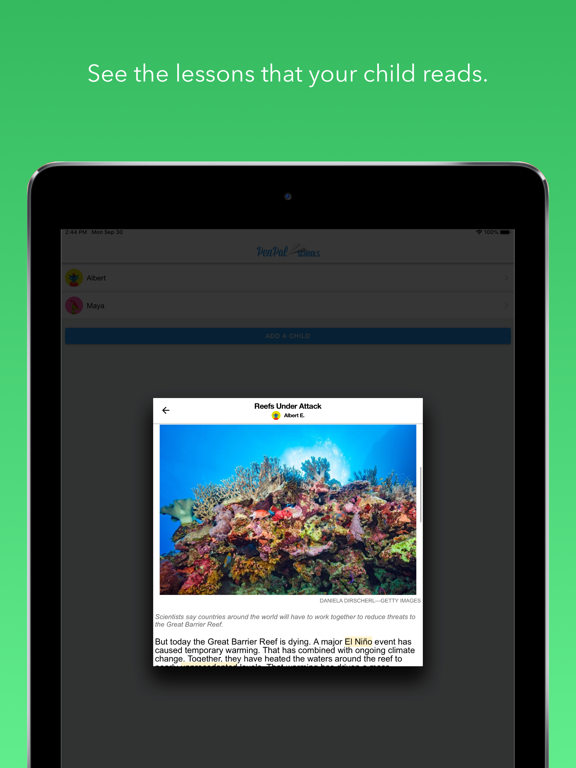PenPal Schools - Education App iPad screenshot 4 - Education app