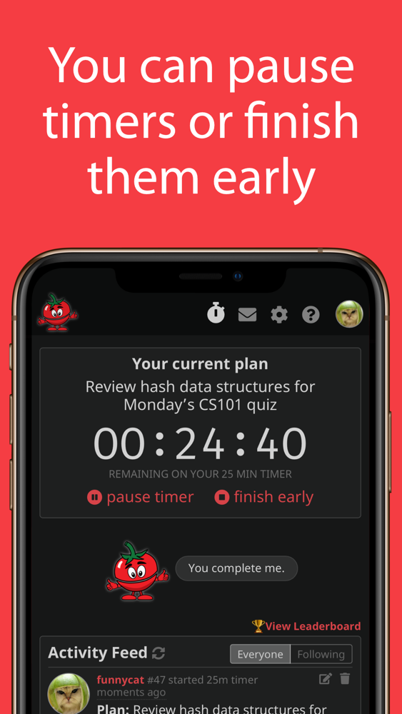 Timmy - Social Pomodoro Timer App for iPhone - Free ...