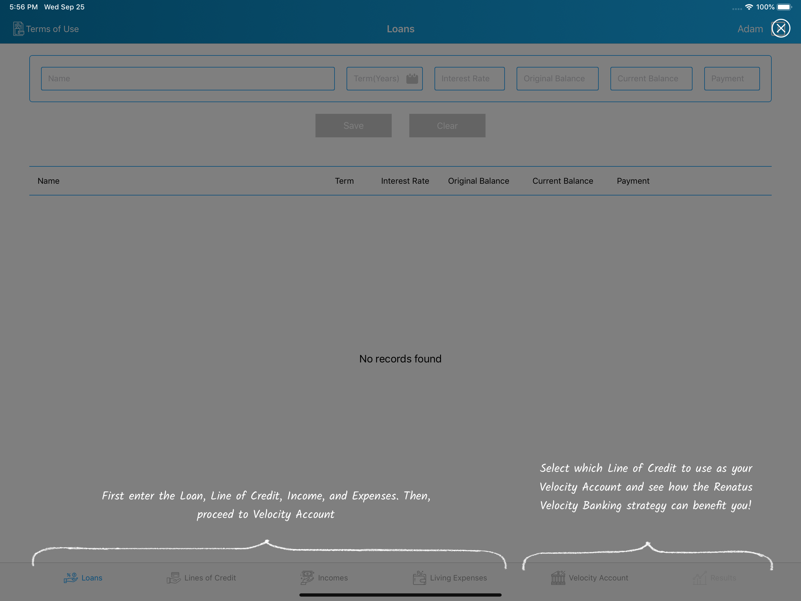 Renatus Velocity Banking