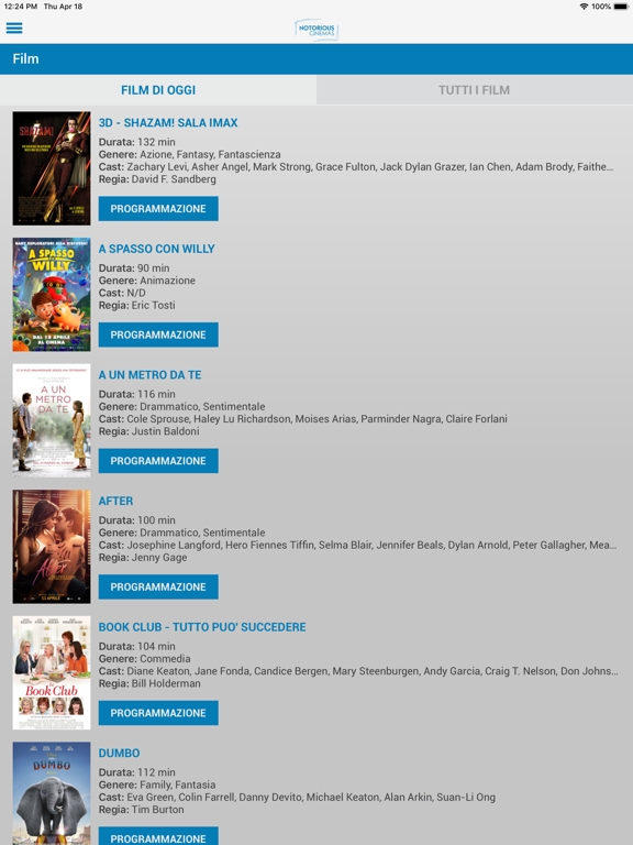 Screenshot #5 pour Notorious Cinemas Webtic