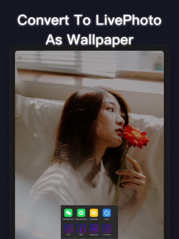 SlideVideo滑一滑相册视频 iPad screenshot 5 - Photo & Video app